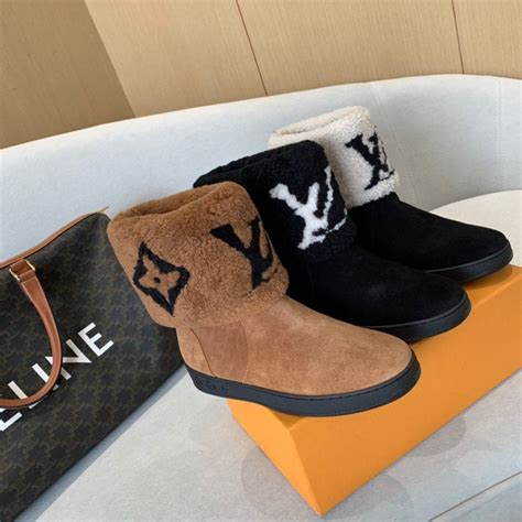 louis vuitton snow boots women's|louis vuitton black heel boots.